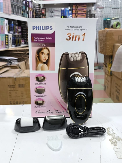 اپیلاتور فیلیپس مدل PH867 سه کاره دیجیتالی