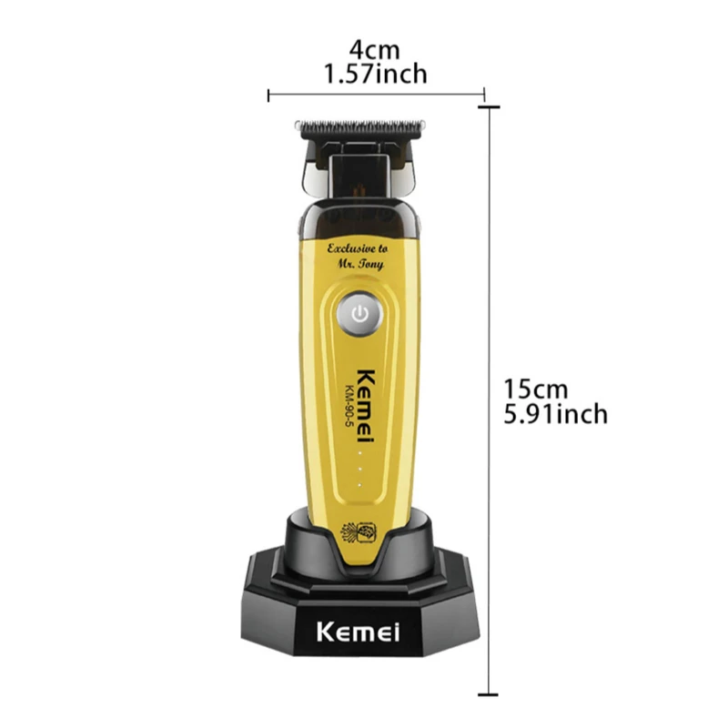 ماشین اصلاح موی سر و صورت شارژی کیمی مدل km-90-5 - طلایی