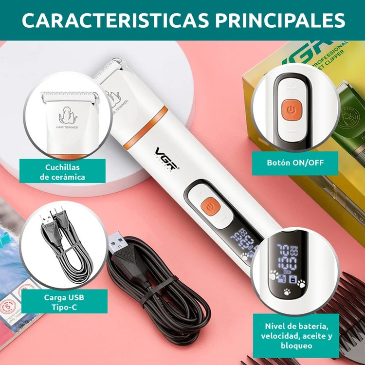 ماشین اصلاح حیوانات خانگی برند VGR مدل V-204 با کیفیت