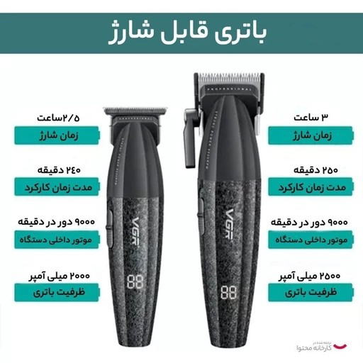 ماشین اصلاح خط زن و حجم زن وی جی آر V-640 S2 درجه یک