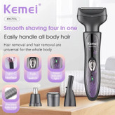 ماشین اصلاح زنانه کیمی مدل KM-7114 keme درجه یک