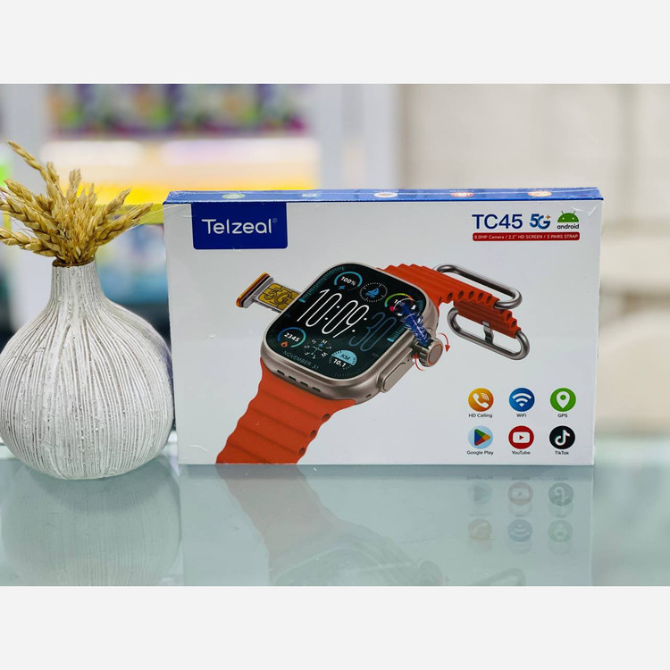 ساعت هوشمند سیمکارت خور Telzeal TC45 5G دوربین دار با حافظه داخلی 64 گیگ
