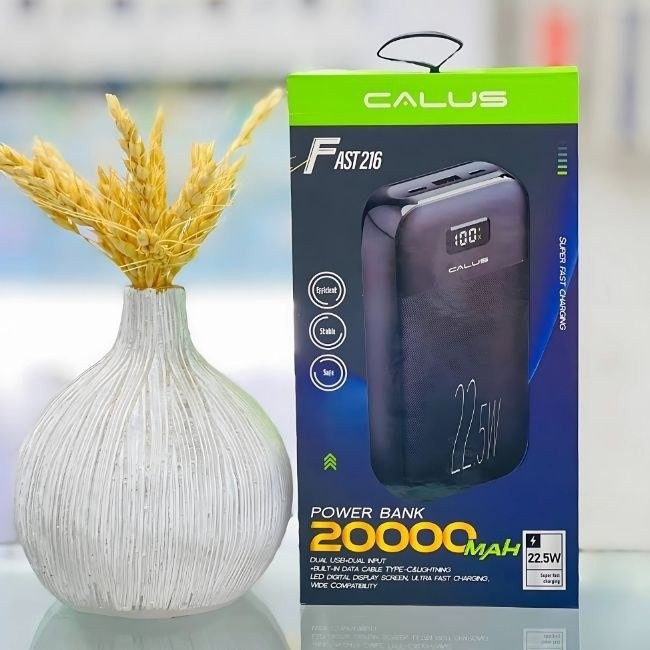 پاور بانک کالوس مدل fast 216 ظرفیت 20000میلی آمپر ساعت و درجه یک و با کیفیت