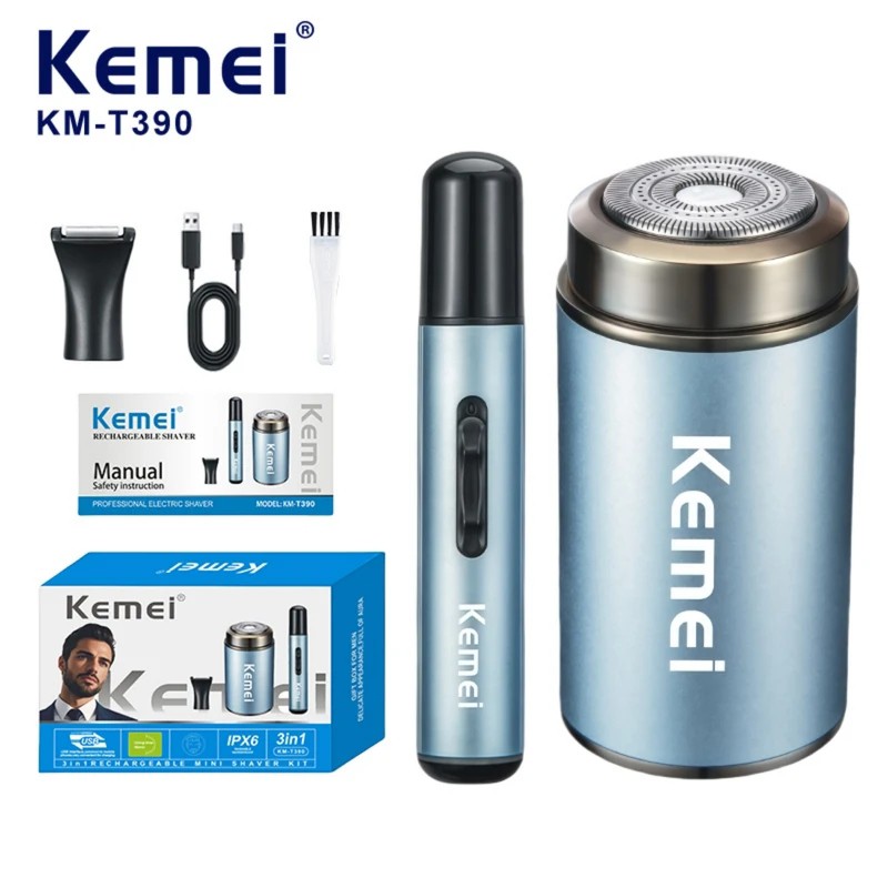 شیور سه کاره ضد آب کیمی Kemei KM-T390 درجه یک و