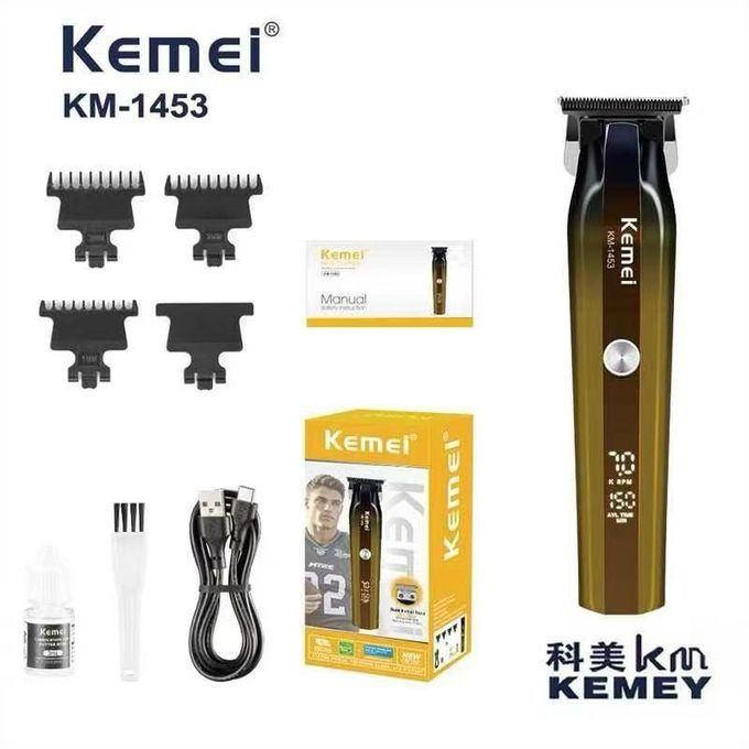 ماشین اصلاح موی سر و صورت حرفه ای شارژی کیمی مدل km-1453 درجه یک