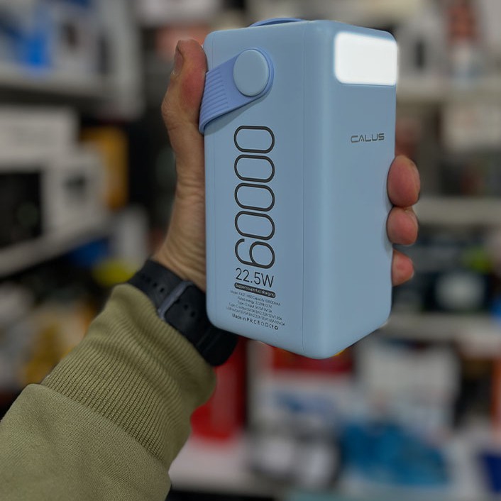 پاور بانک کالوس اصلی مدل FAST-H60 با ظرفیت 60000 میلی آمپر درجه یک و