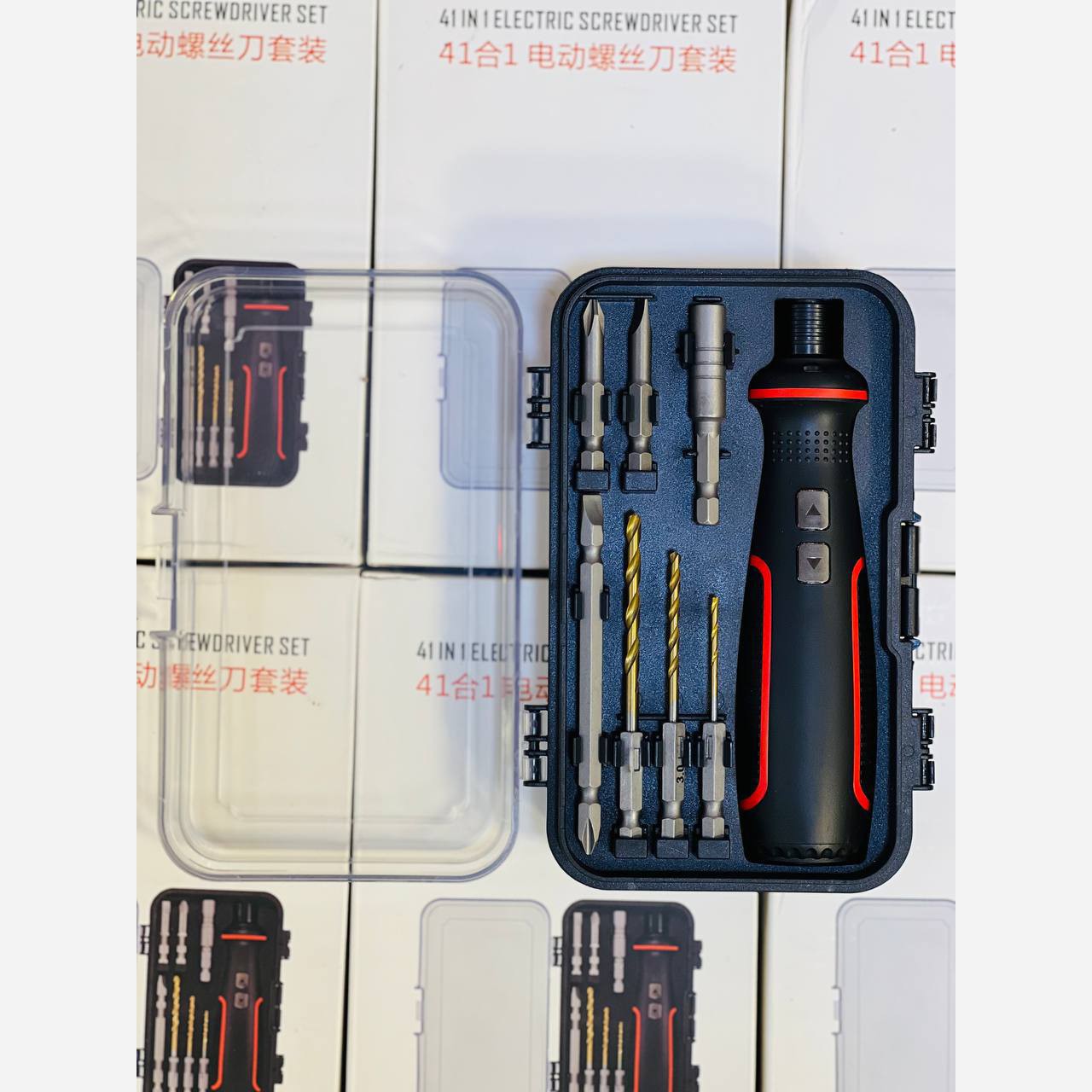 ست دریل پیچ گوشتی شارژی خانگی مدل 9907