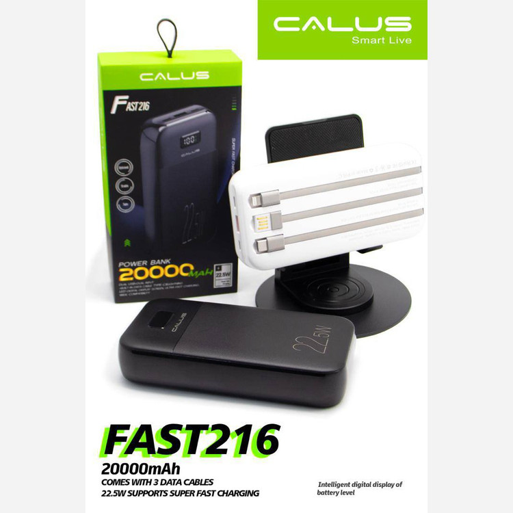 پاور بانک کالوس مدل fast 216 ظرفیت 20000میلی آمپر ساعت و