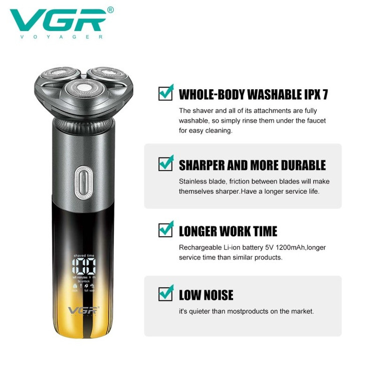 ریش تراش سه تیغ وی جی آر مدل V-392