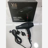 سشوار حرفه ای سالنی مدل X6 قدرت 2800W