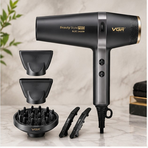 سشوار فوق حرفه ای برند وی جی ار مدل V-409