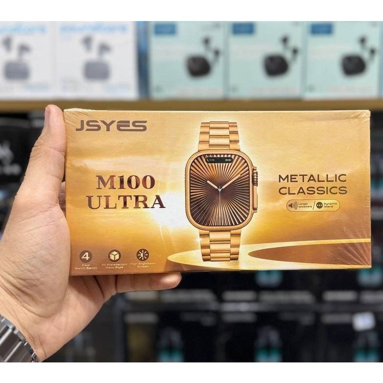 ساعت هوشمندJSYES مدل M100 Ultra - گلد