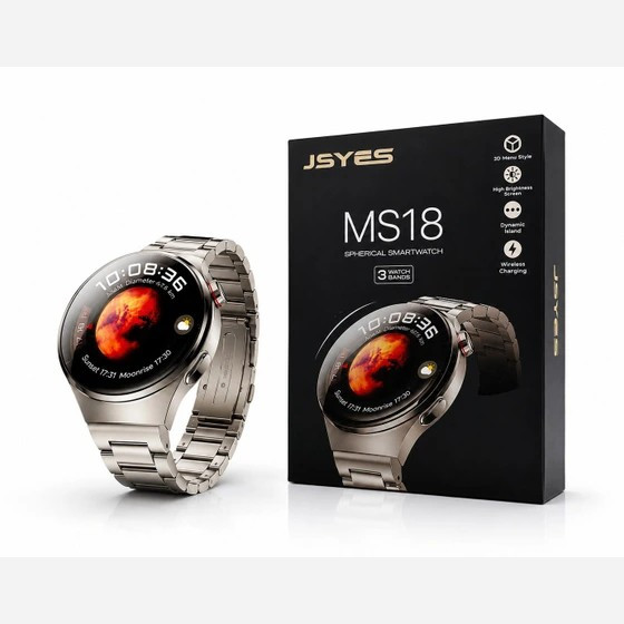 ساعت هوشمند صفحه گرد JSYES مدل MS18