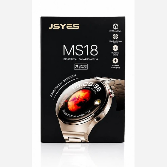 ساعت هوشمند صفحه گرد JSYES مدل MS18