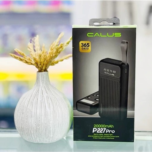 پاوربانک CALUS ظرفیت 20000 میلی آمپرمدل P227 Pro - چراغ دار