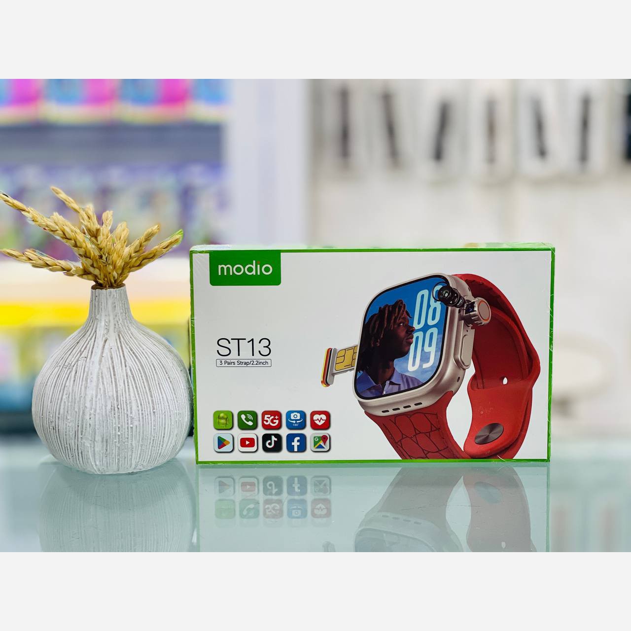ساعت هوشمند سیمکارت خور مدل MODIO ST13 - دوربین دار - حافظه 64 گیگ