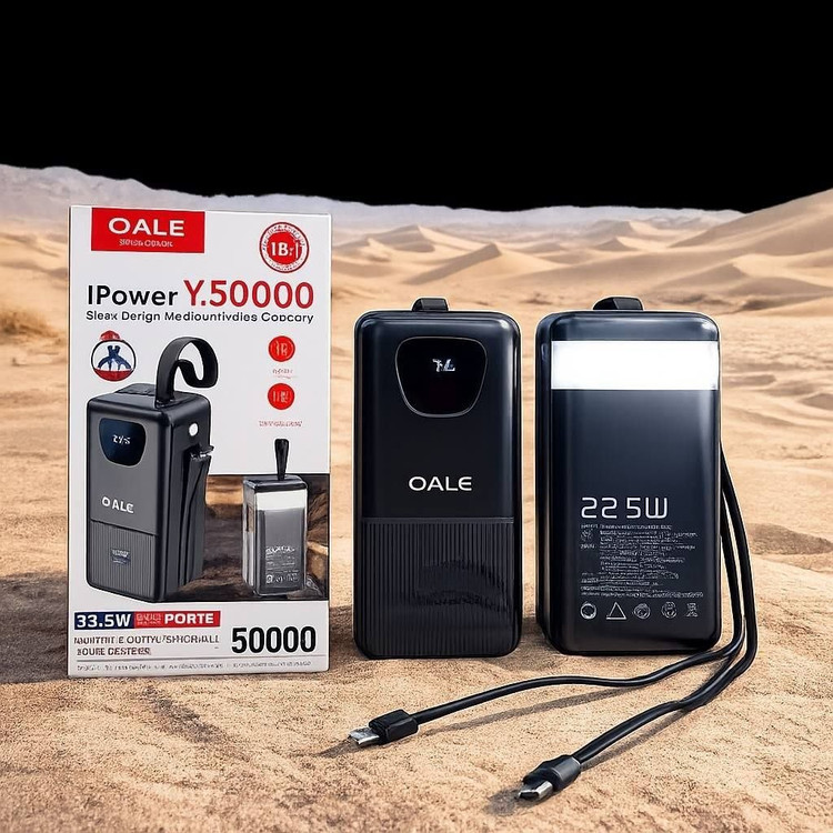 پاوربانک 50000 میلی آمپر OALE مدل Y50000