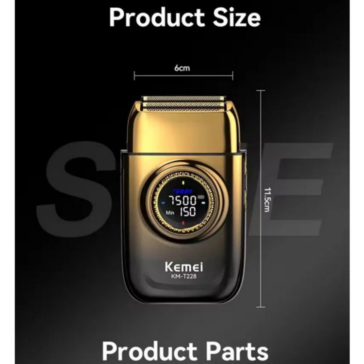ماشین اصلاح موی سر و صورت شارژی کیمی مدل km-8557 مجموعه 3 عددی جدید