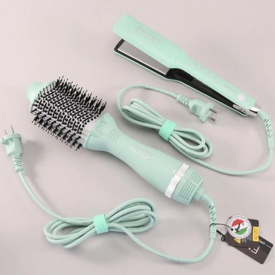 سشوار برس دار حالت دهنده انزو پروفیشینال همراه اتو مو Enzo Professional EN-511