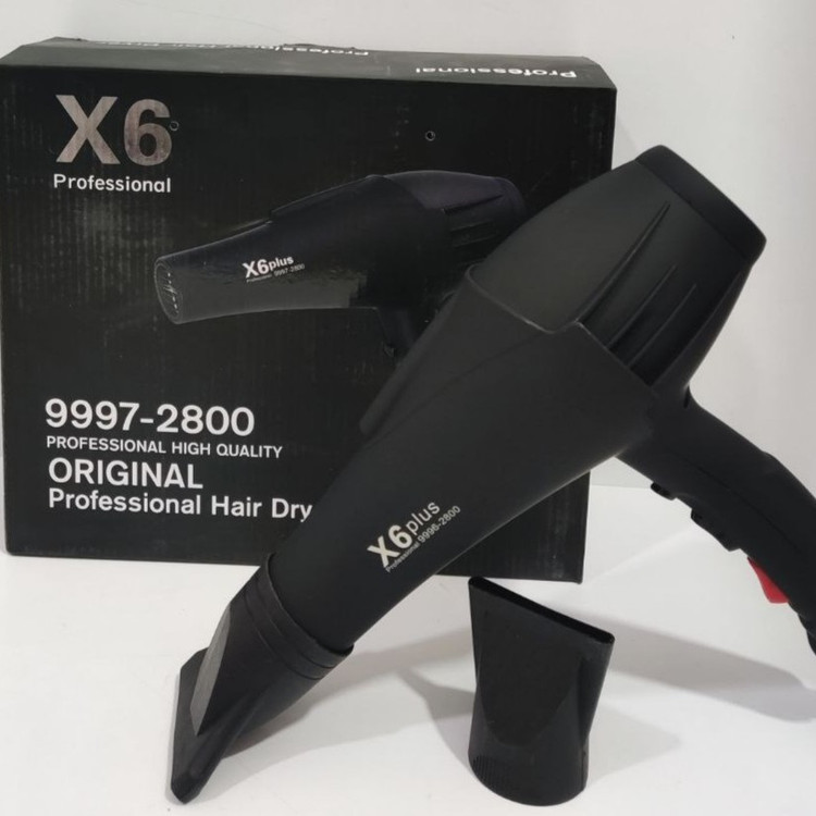 سشوار حرفه ای سالنی مدل X6 قدرت 2800W با کیفیت و درجه یک