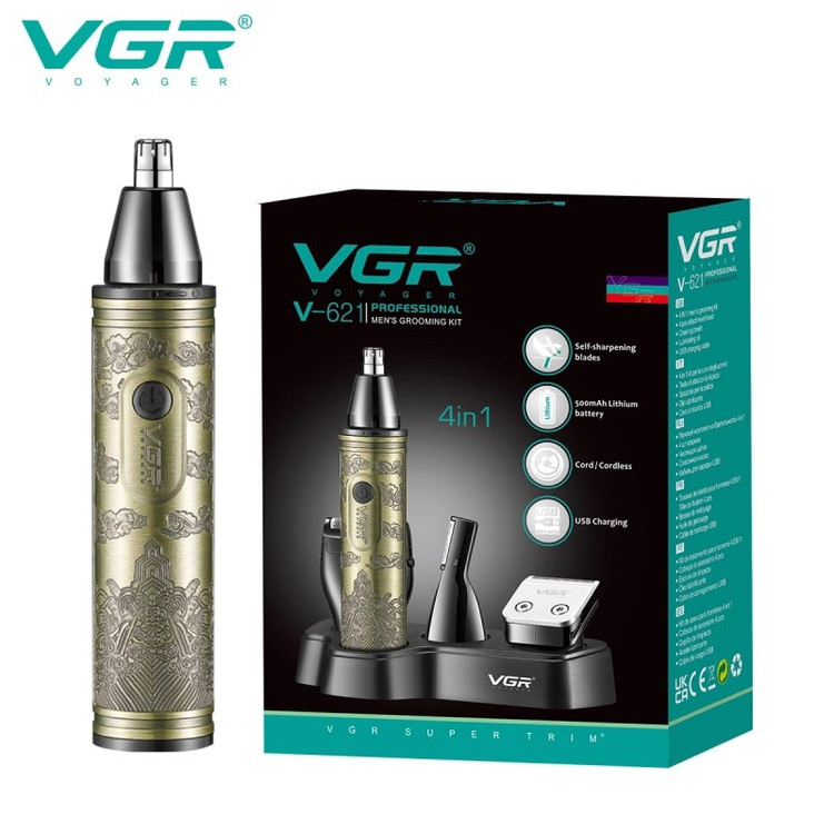 ماشین اصلاح چهار کاره وی جی آر مدل V-621 و درجه یک