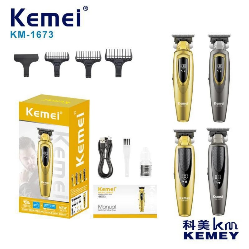 ماشین اصلاح و خط زن کیمی مدل 1673-Kemei KM